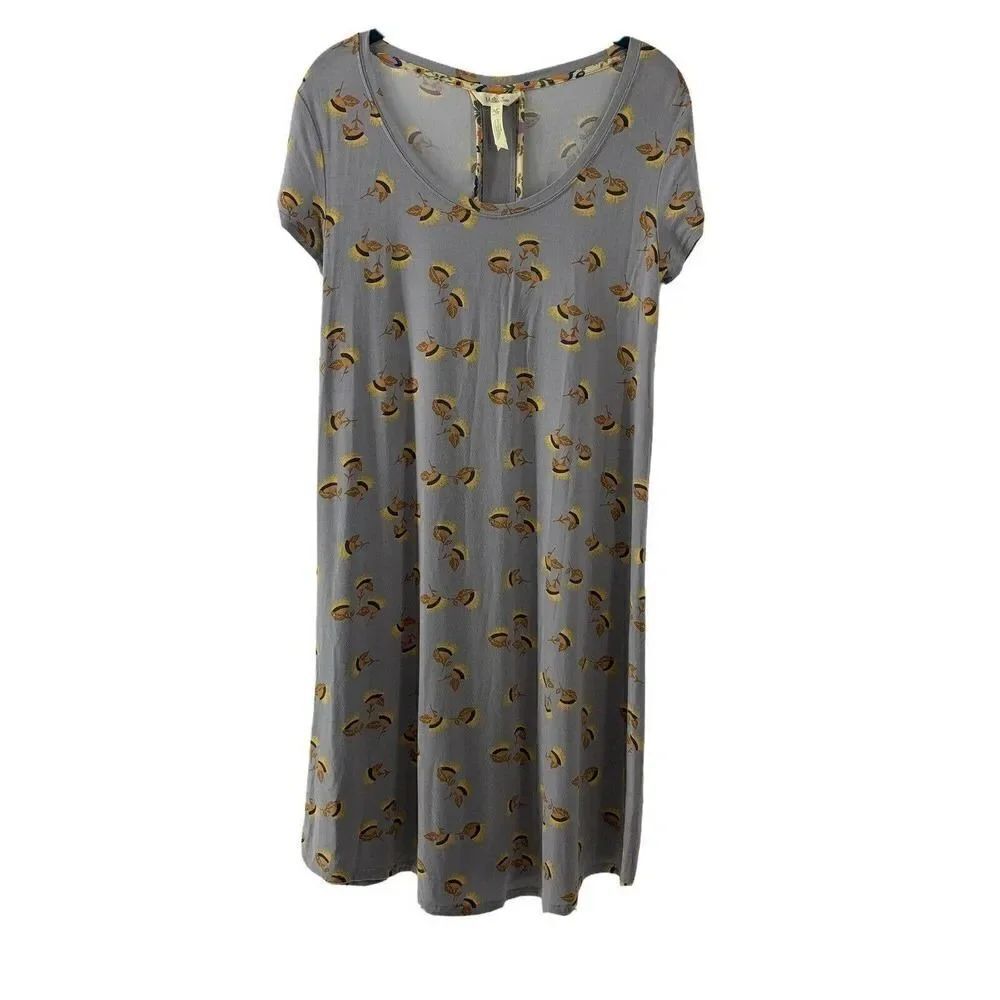 Matilda Jane Write It Down Shirt Dress XS Gray